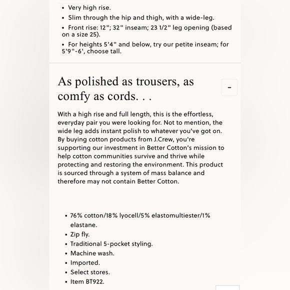 J Crew Wide Leg Corduroy Trousers Pants Rich Olive Size 31 - Picture 6 of 12